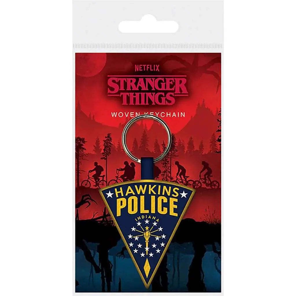 Stranger Things Hawk Polic Vävd Nyckelring