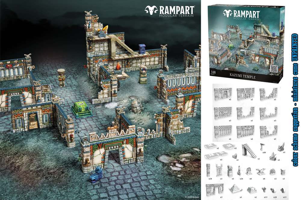 Kazumi Temple Terrain Set archon games