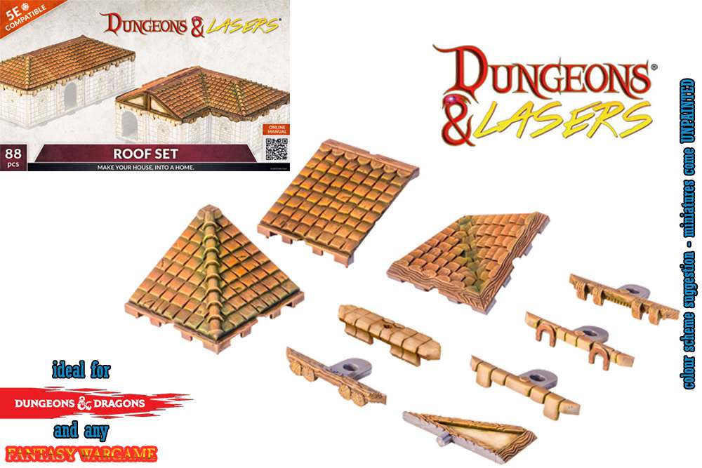 Dungeons & Lasersroof Set - Miniatyrtakset för Spel archon games