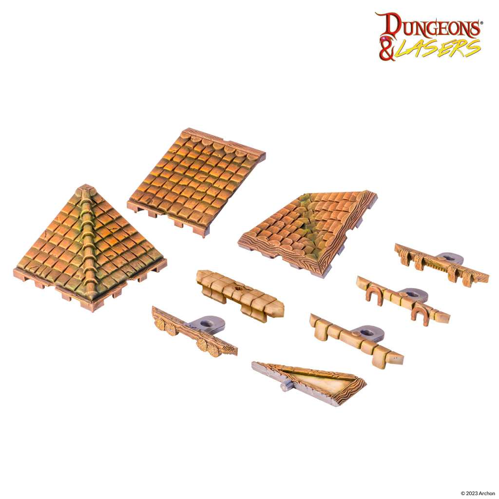 Dungeons & Lasersroof Set - Miniatyrtakset för Spel archon games