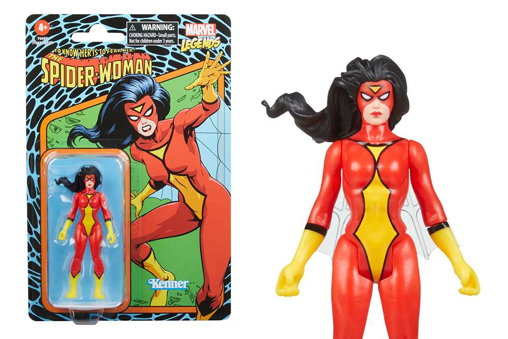 Marvel Legends Retro Spider-Woman Action Figure hasbro