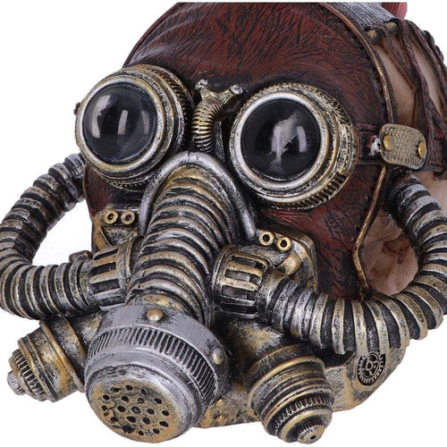 Steampunk Flame Hawk Skull – Unik Dekoration för Ditt Hem nemesis now