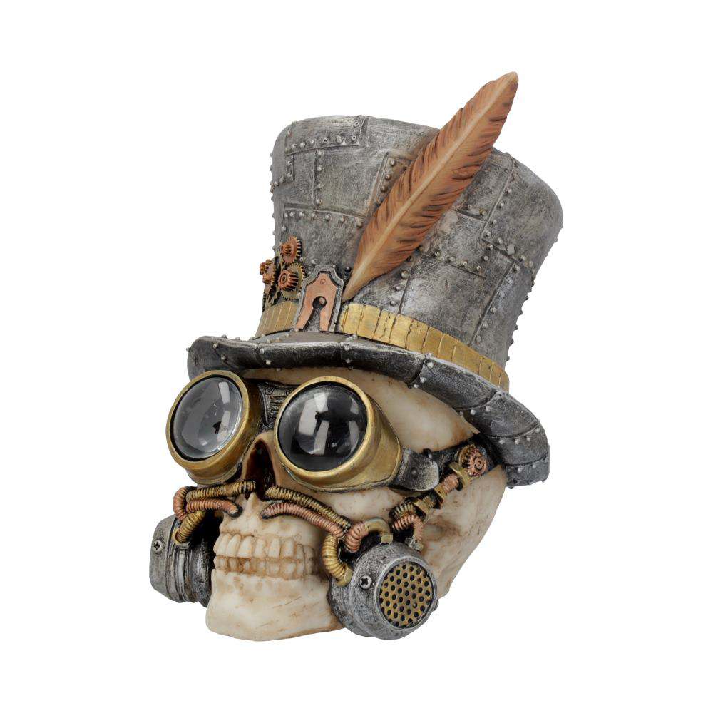 Steampunk Count Archibald Top Hat Skull nemesis now