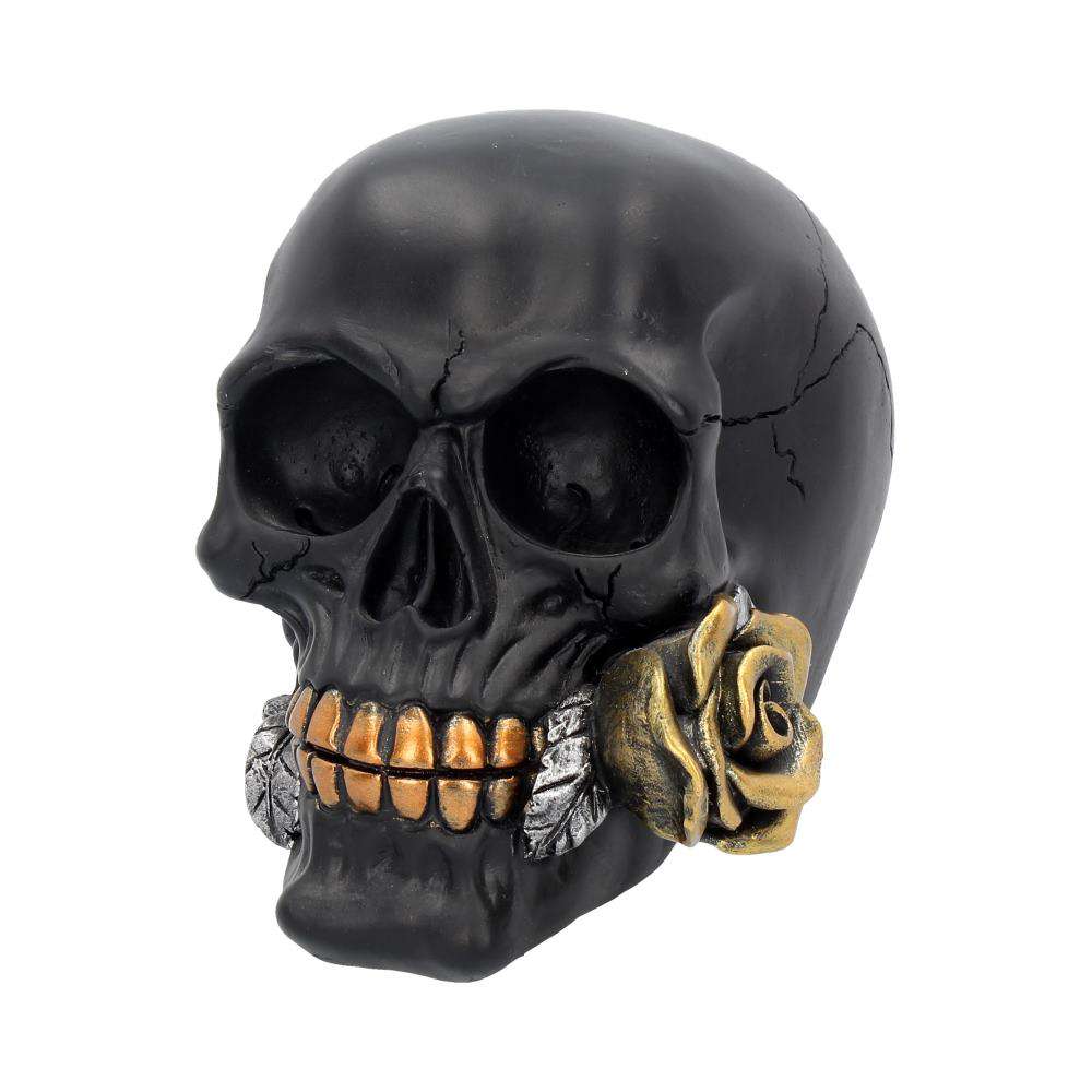 Skull Gothic Black Rose Figur nemesis now
