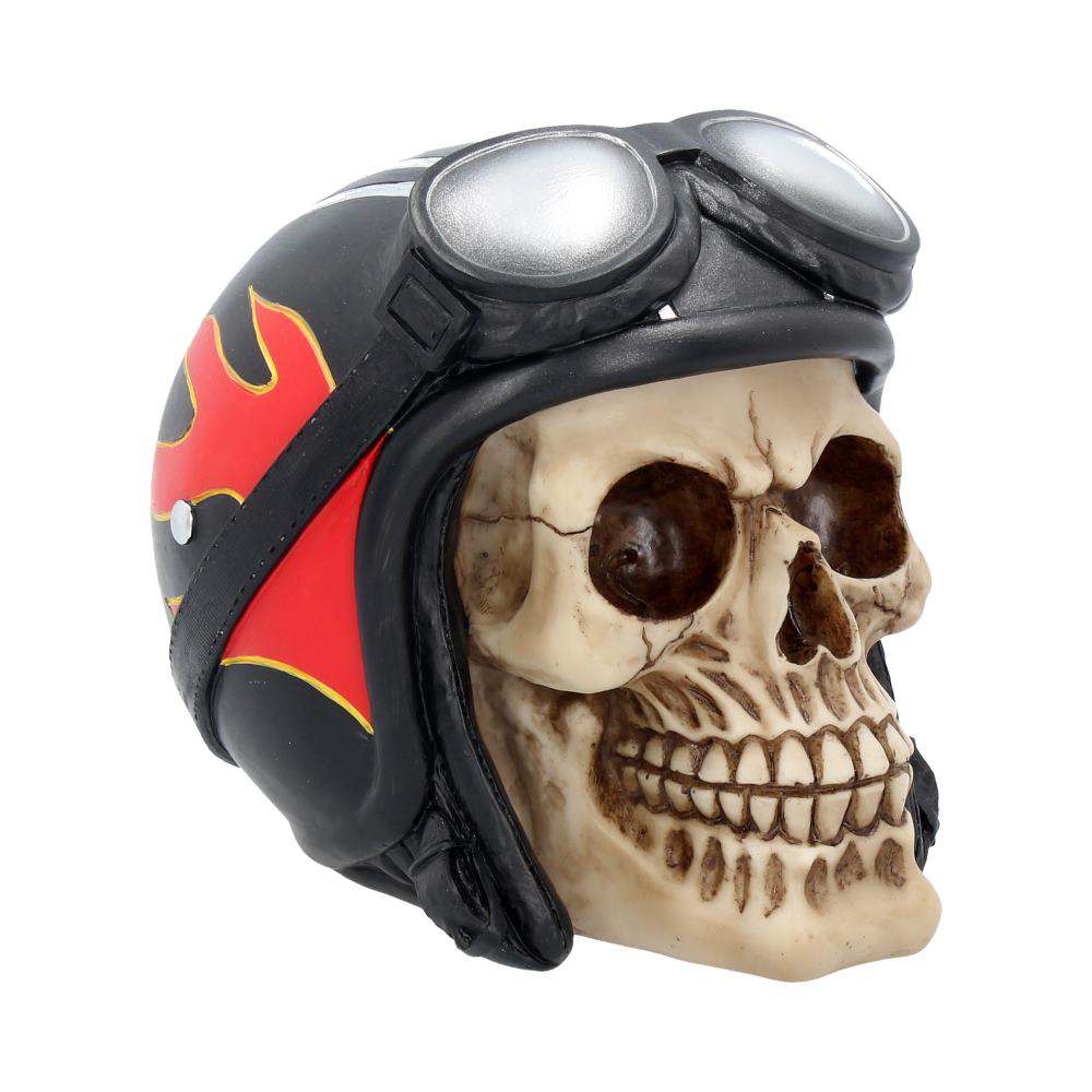 Skull med hatt - Hell Fire Bikerhjälm nemesis now