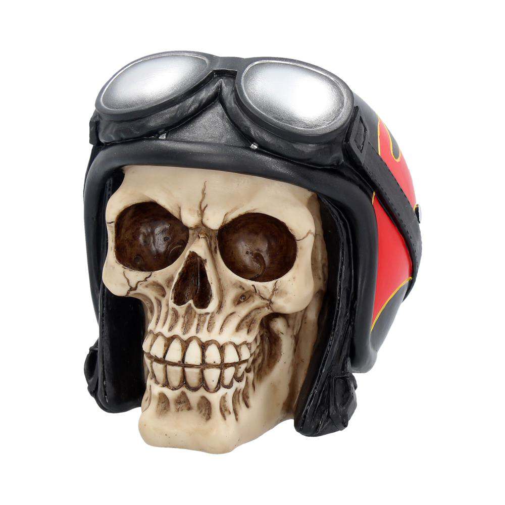 Skull med hatt - Hell Fire Bikerhjälm nemesis now