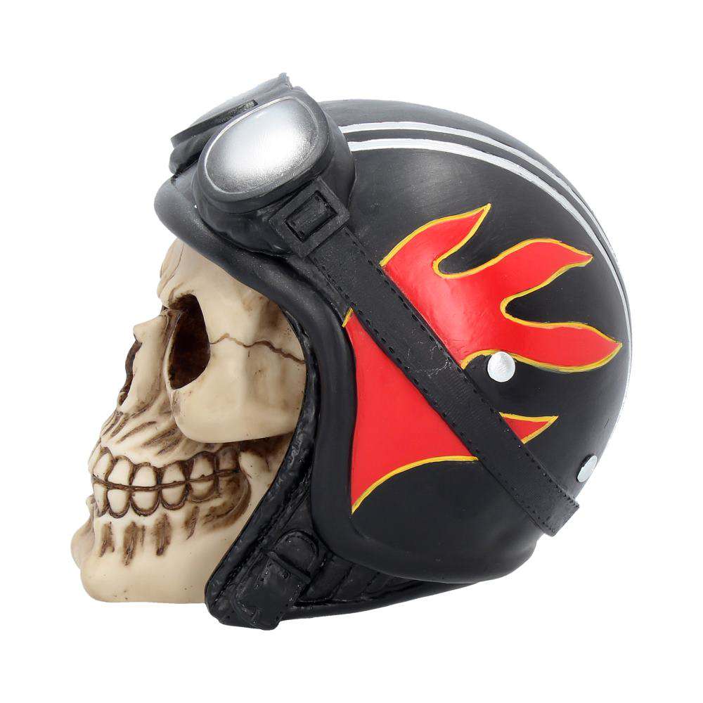 Skull med hatt - Hell Fire Bikerhjälm nemesis now