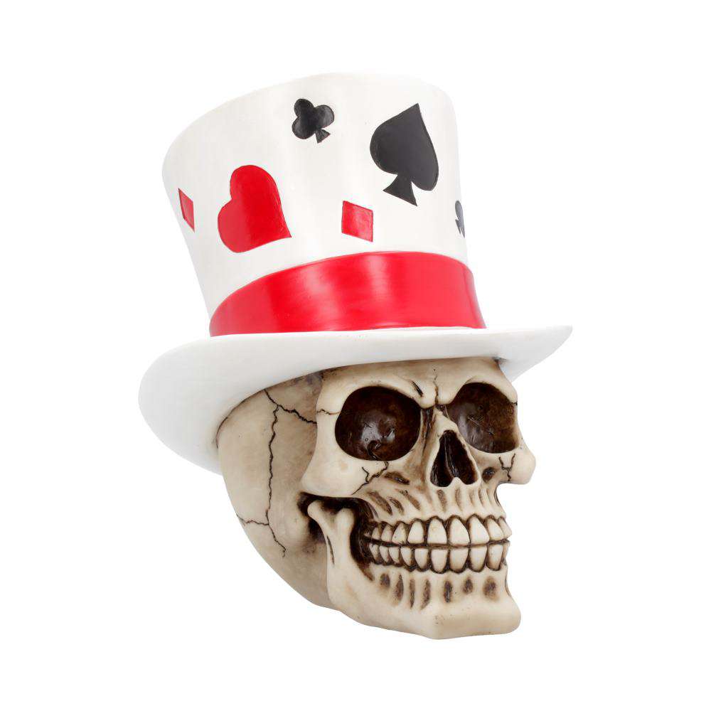 Skull med hatt - Casino Jack Lyckohatt nemesis now