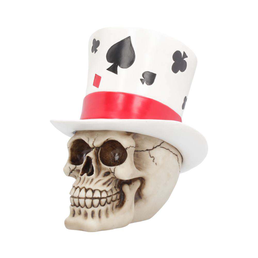 Skull med hatt - Casino Jack Lyckohatt nemesis now