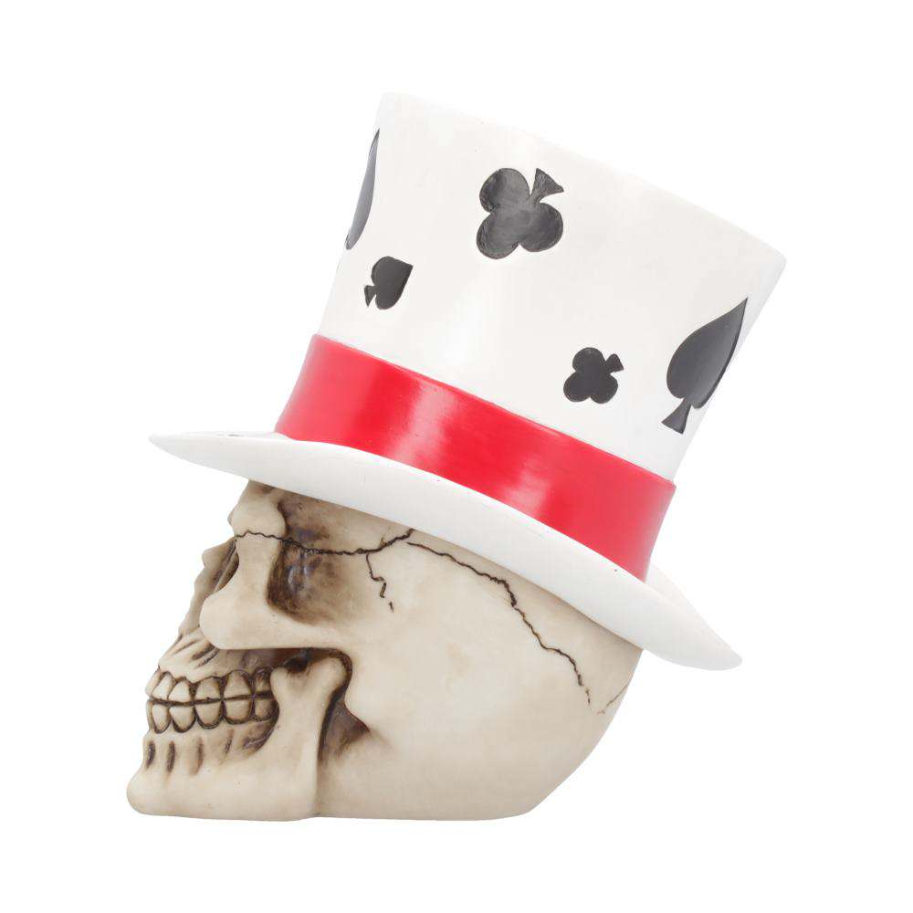 Skull med hatt - Casino Jack Lyckohatt nemesis now