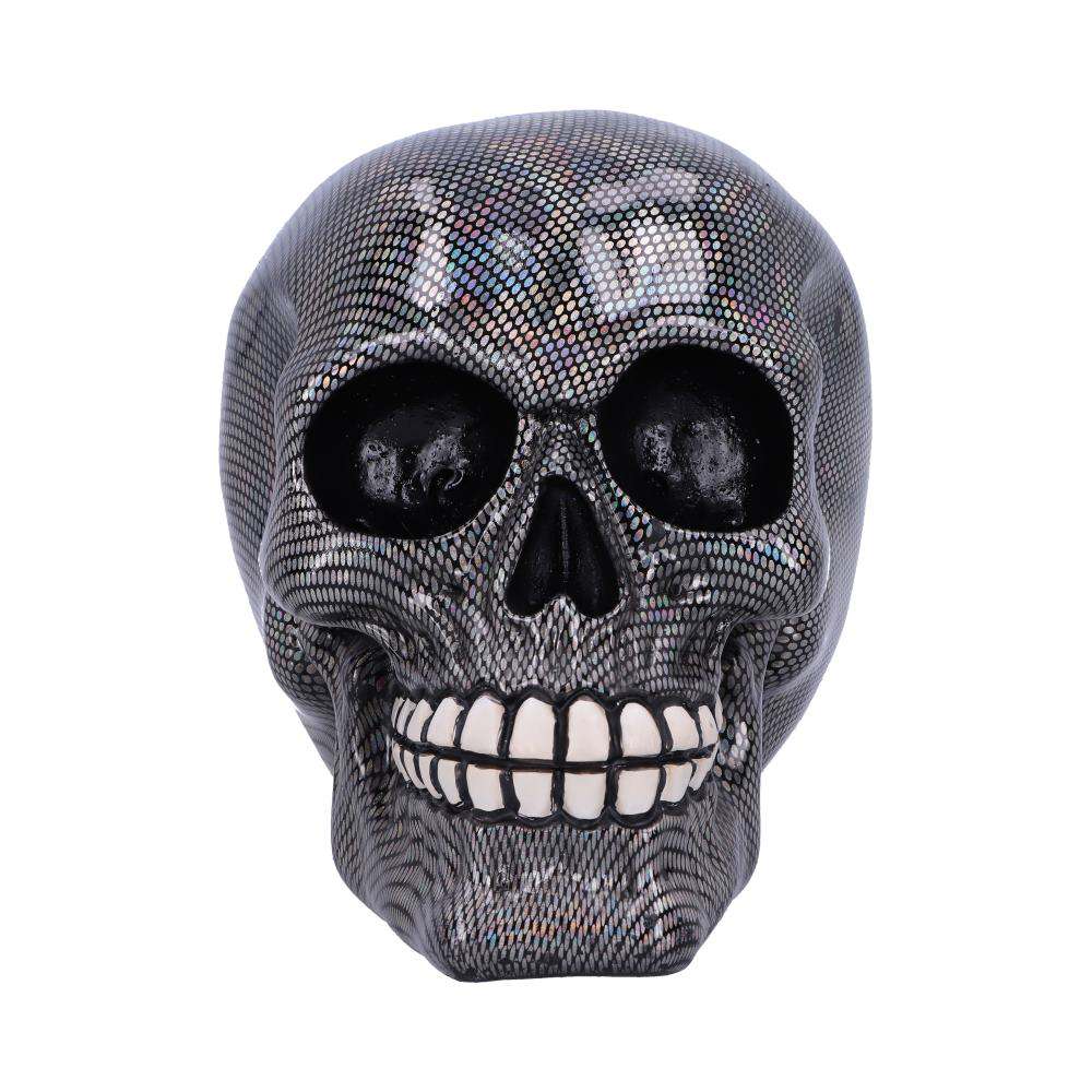 Holografisk Silver Skull Ornament nemesis now