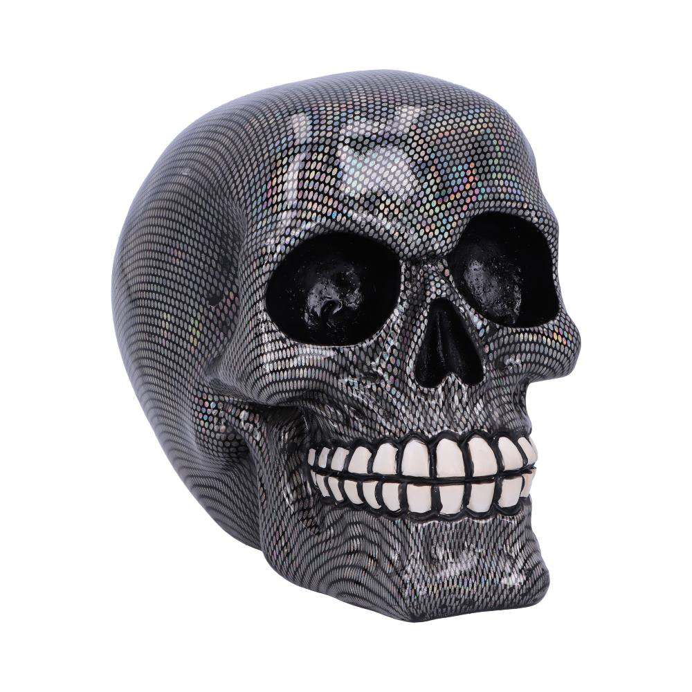 Holografisk Silver Skull Ornament nemesis now