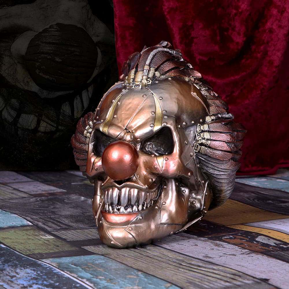Steampunk Skalle Clown: Mekanisk Skräck nemesis now