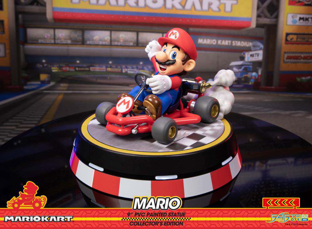 Mario Kart Mario PVC Målar Deluxe Figur