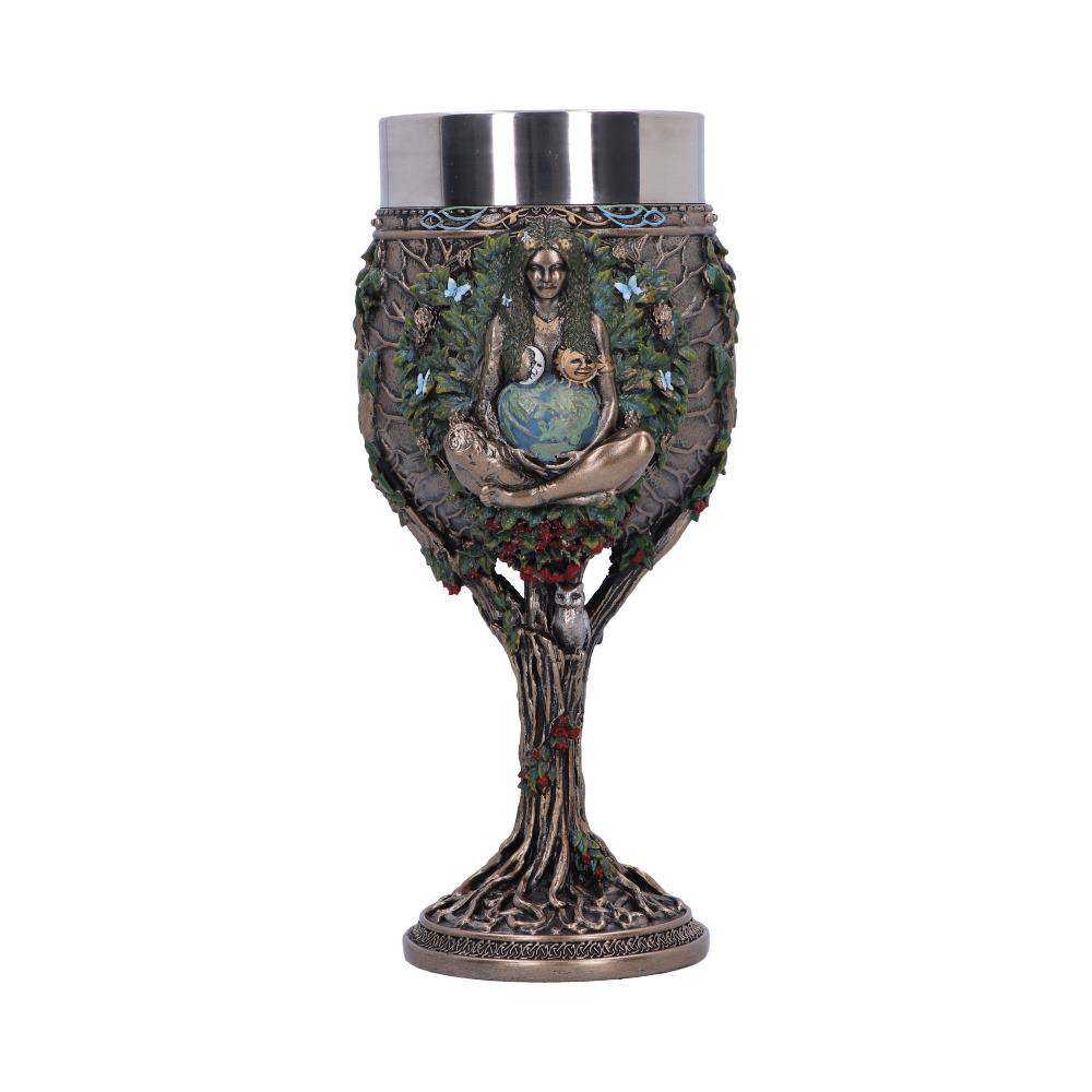 Bronze Mother Earth Goblet - Goth/Fantasy Dekoration nemesis now