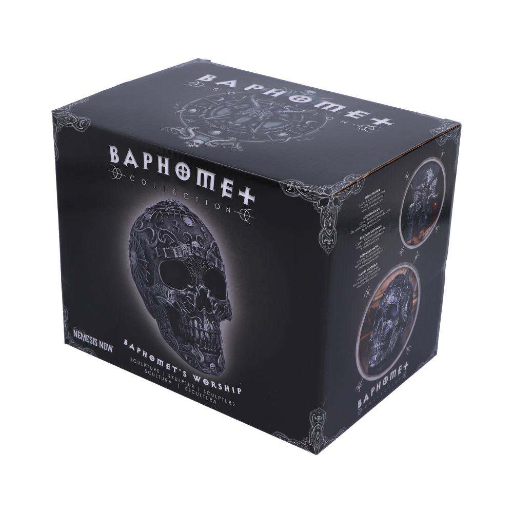 Baphomet Worship Skull - Goth Fantasy Decor nemesis now