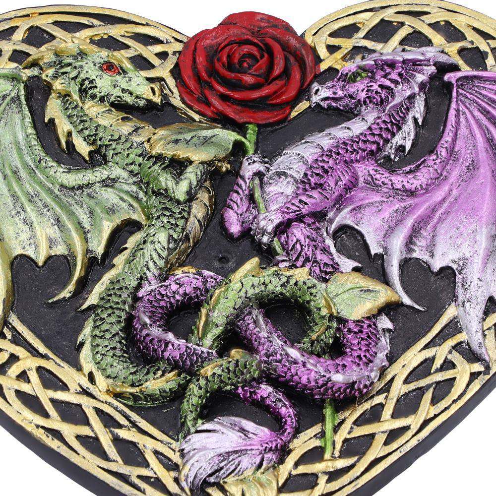 Dragon Love Heart Rökelsehållare nemesis now