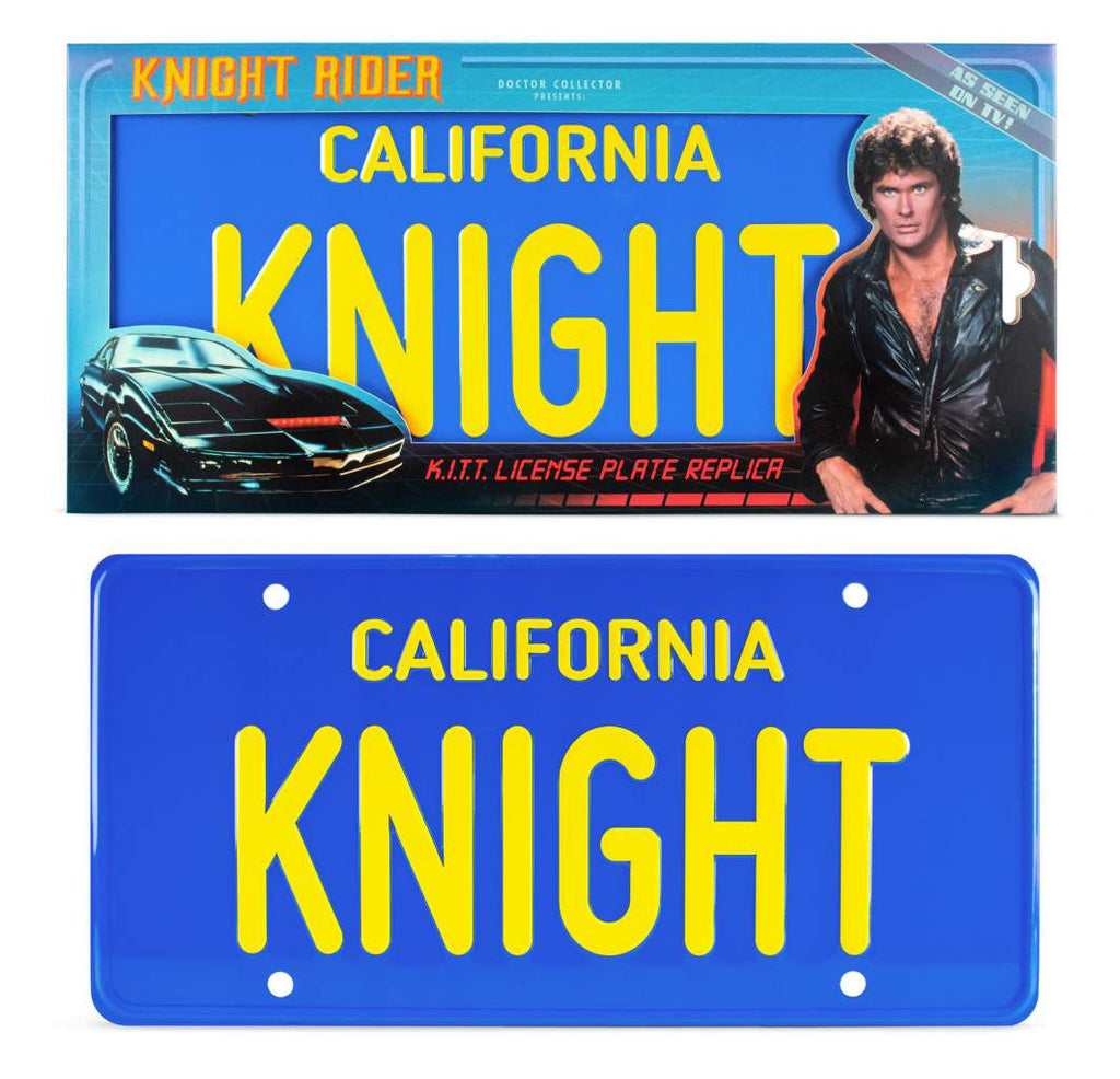 Knight Rider KITT Replika Registreringsskylt doctor collector