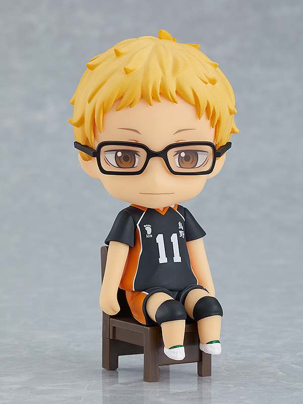 Haikyu!! Kei Tsukishima Nendoroid Swacchao orange rouge