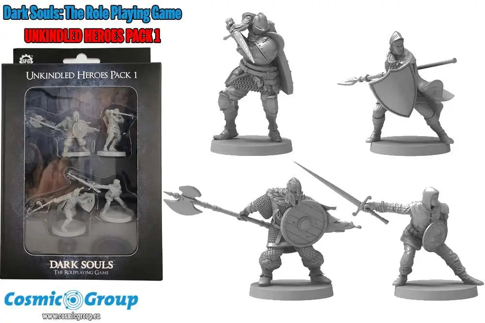 DARK SOULS: THE ROLEPLAYING GAME UNKINDLED HEROES PACK 1 MINIATURES