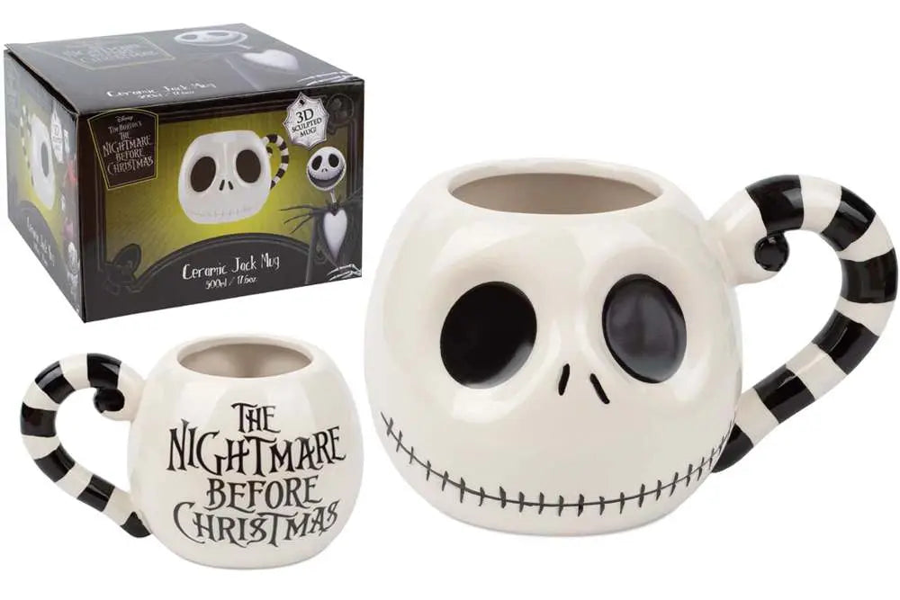 NIGHTMARE BEFORE CHRISTMAS JACK HEAD 3D SHAPED MUG
