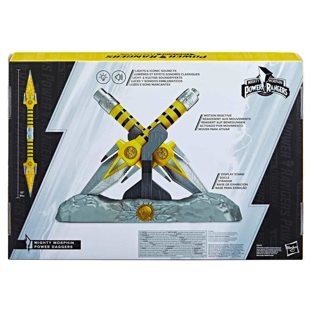 Mighty Morphin Power Rangers Yellow Ranger Power Daggers hasbro