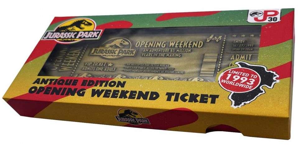 Jurassic Park 30-årsjubileum Begränsad Utgåva Biljett Robotto
