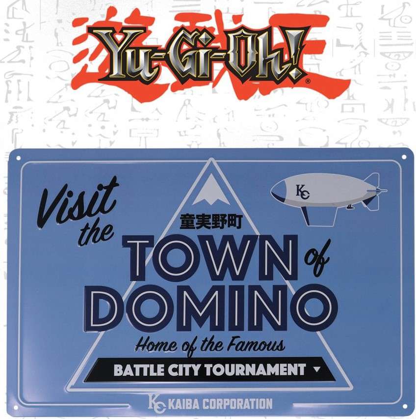 Yu-Gi-Oh! Domino Town Tin Skylt fanattik