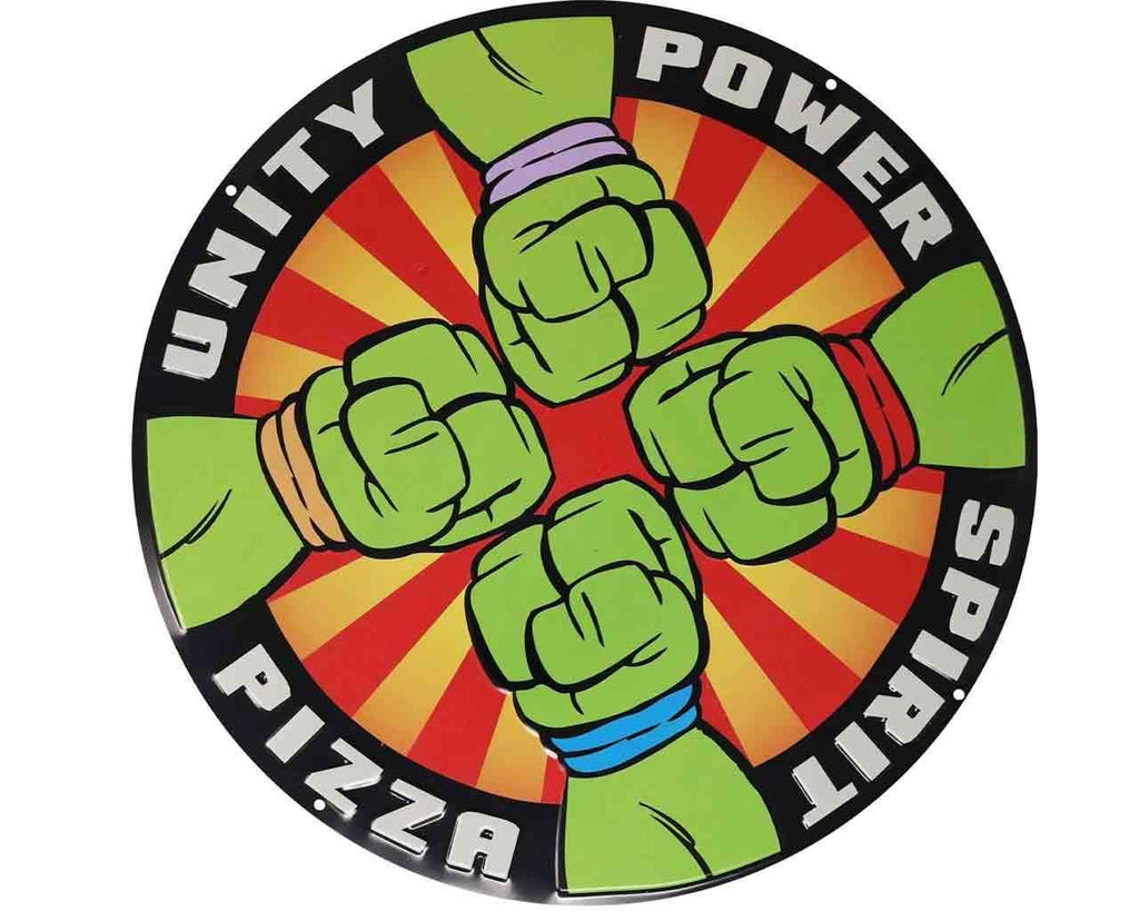 Teenage Mutant Ninja Turtles Pizza Power Tin Skylt - Robotto
