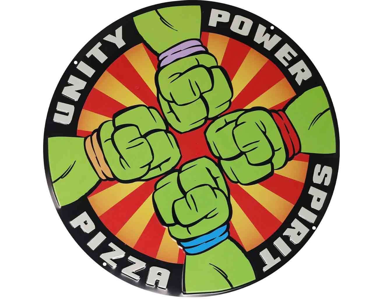 Teenage Mutant Ninja Turtles Pizza Power Tin Skylt fanattik