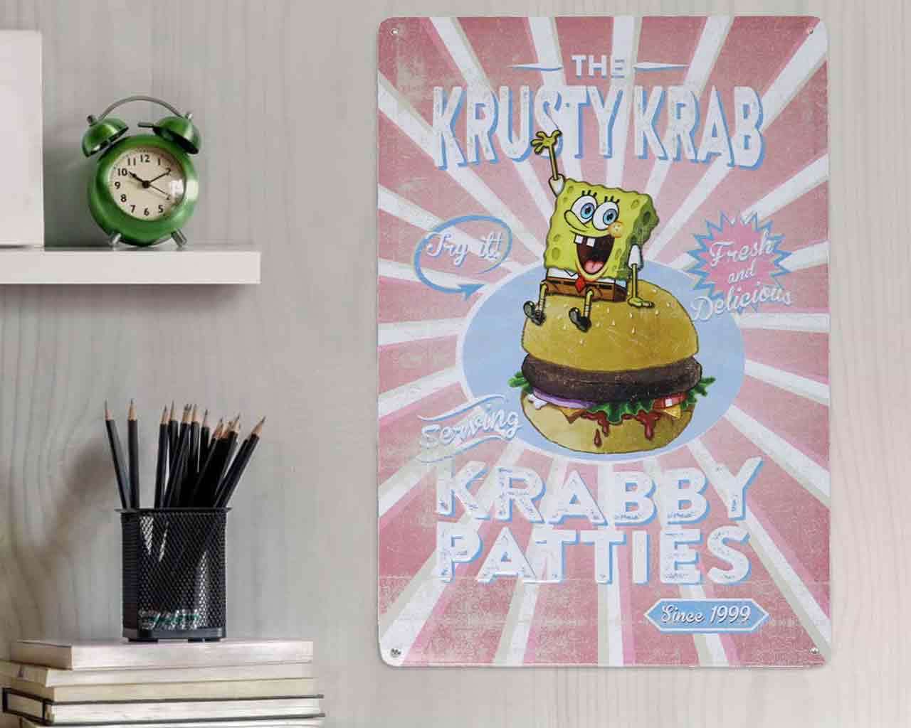SpongeBob SquarePants Krusty Krab Tin Skylt fanattik