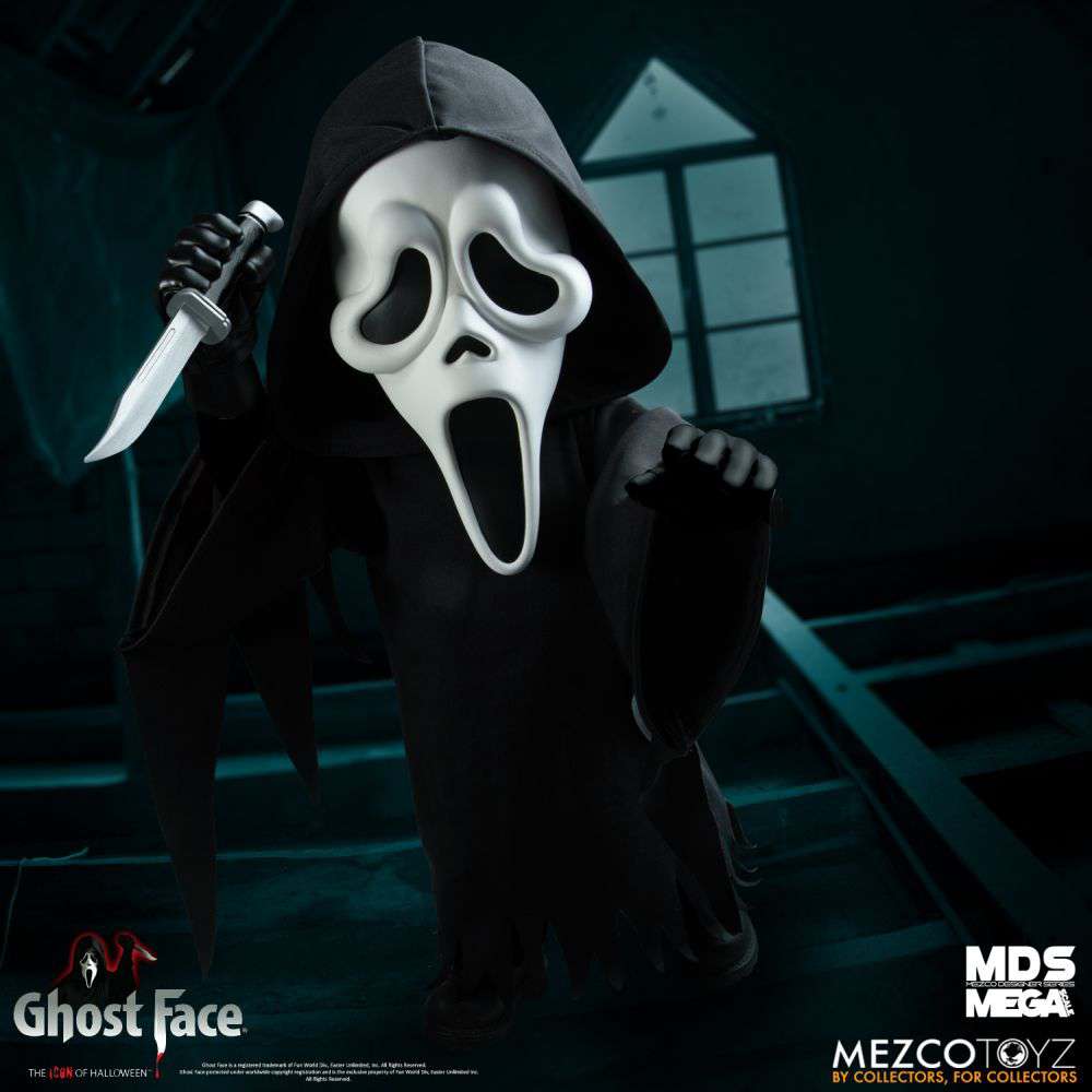 Mds Mega Scale Ghost Face AF – Samlarfigur i hög kvalitet Robotto