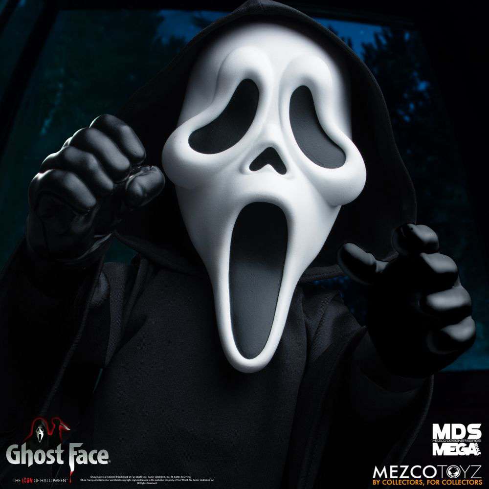 Mds Mega Scale Ghost Face AF – Samlarfigur i hög kvalitet Robotto