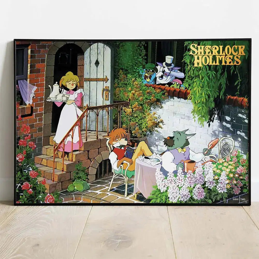 SHERLOCK HOUND TEA TIME WOOD PANEL - bild 1