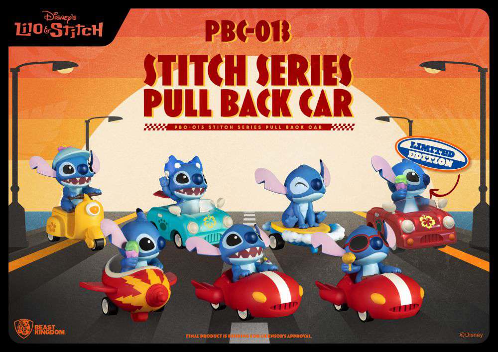 Stich Pull Back Bilset från Lilo & Stitch beast kingdom