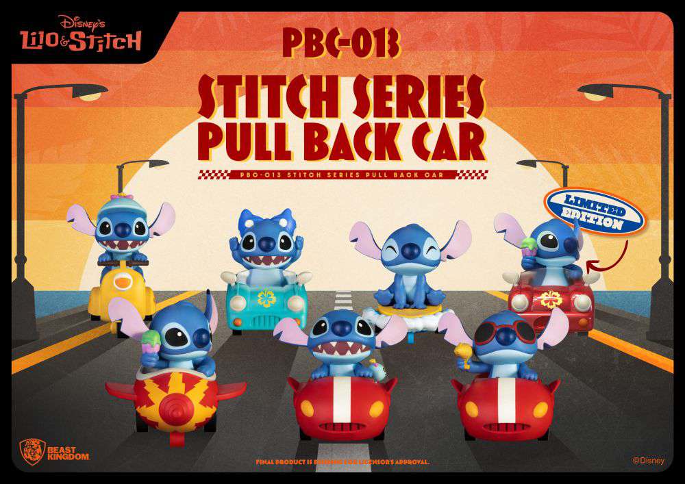 Stich Pull Back Bilset från Lilo & Stitch beast kingdom
