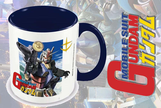 Gundam taking aim coloured inner dlx mug