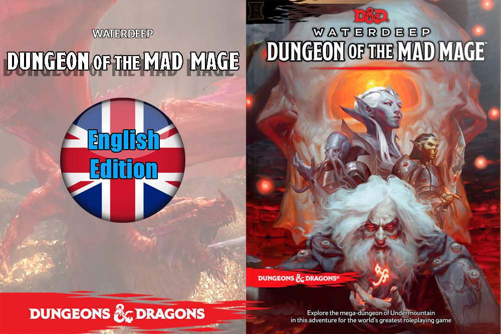 D&D Waterdeep: Dungeon of the Mad Mage – Engelsk Spelmodul wizards of the coast