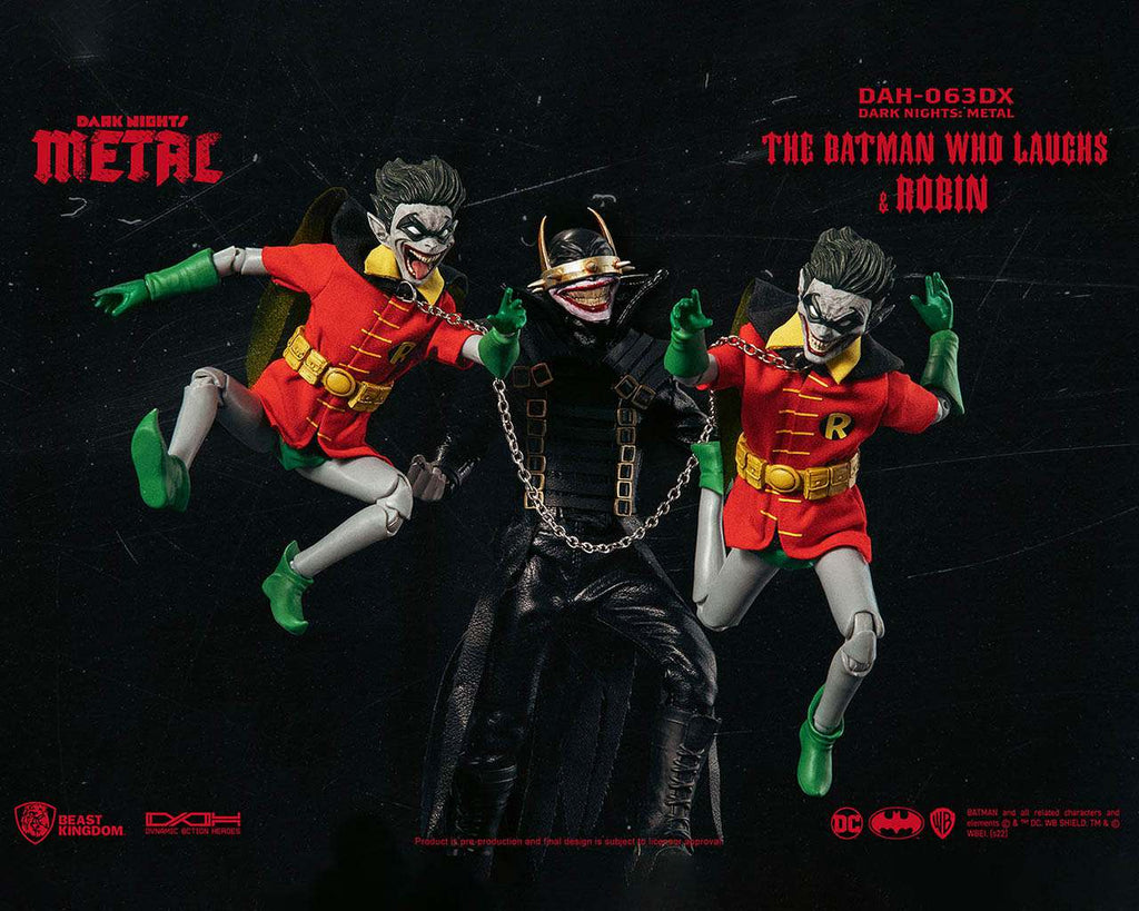 Dn Metal Batman Laughs + Robin DAH Ltd Figur beast kingdom