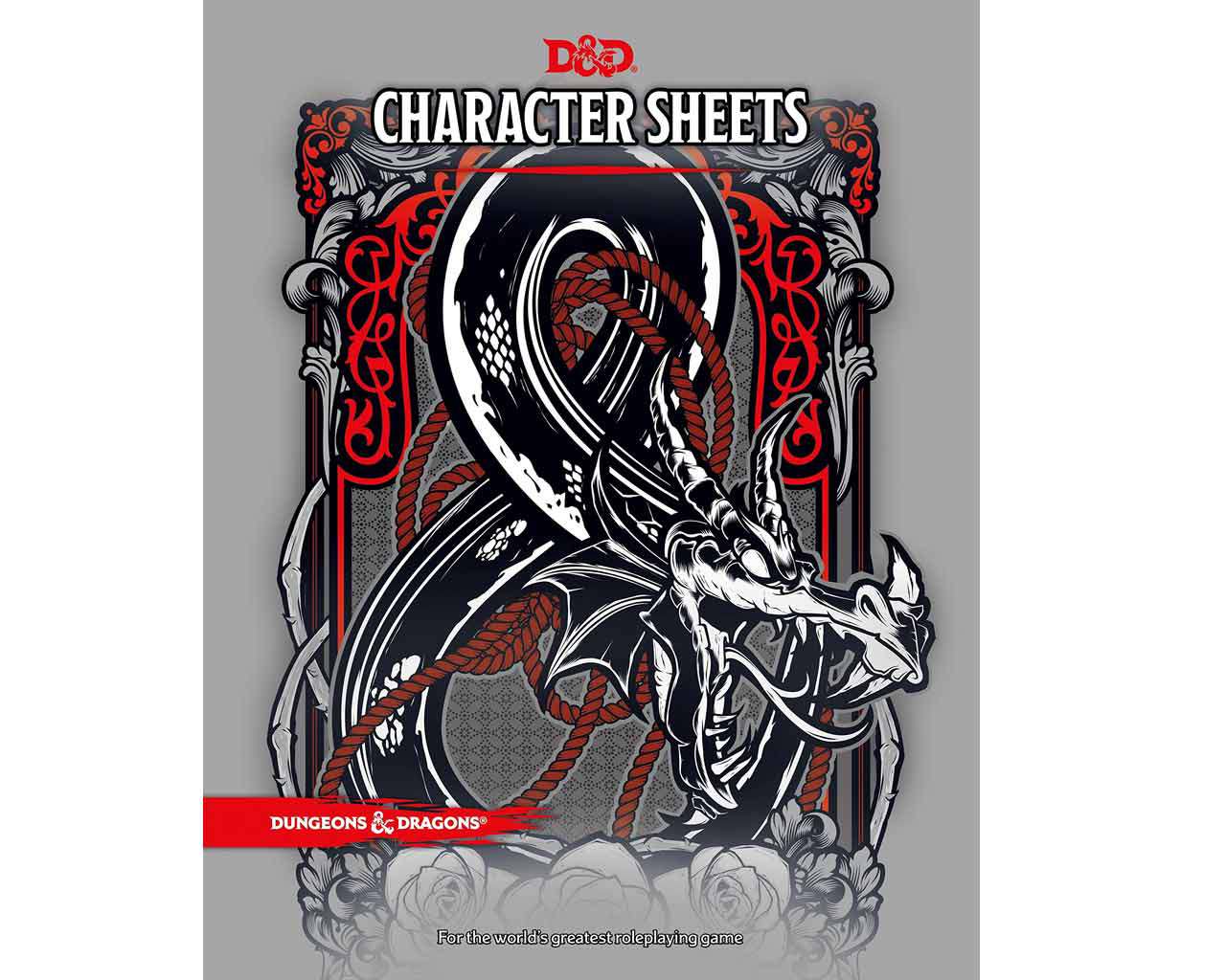 Dungeons & Dragons Karaktärsblad i Illustrerad Mapp wizards of the coast