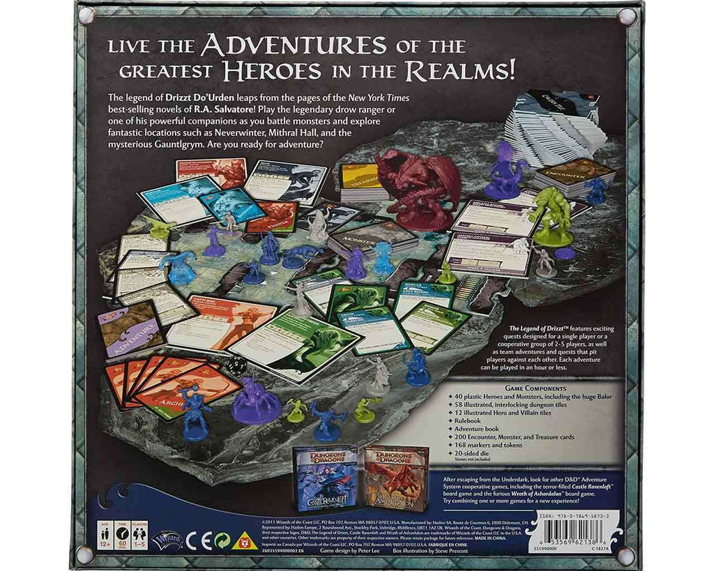 Dungeons & Dragons: The Legend of Drizzt - Brädspel wizards of the coast