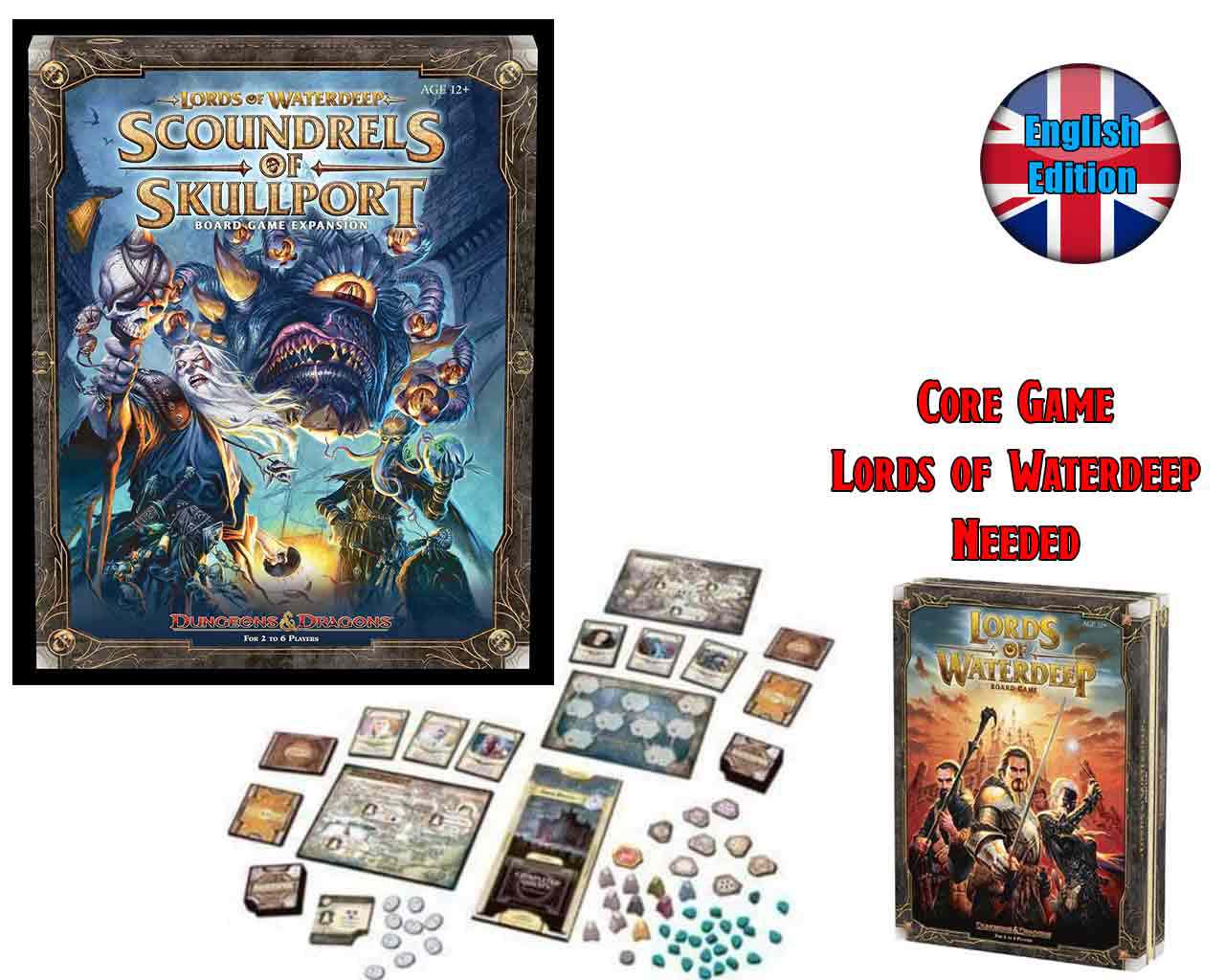 Dungeons & Dragons: Lords of Waterdeep - Scoundrels of Skullport Expansion wizards of the coast
