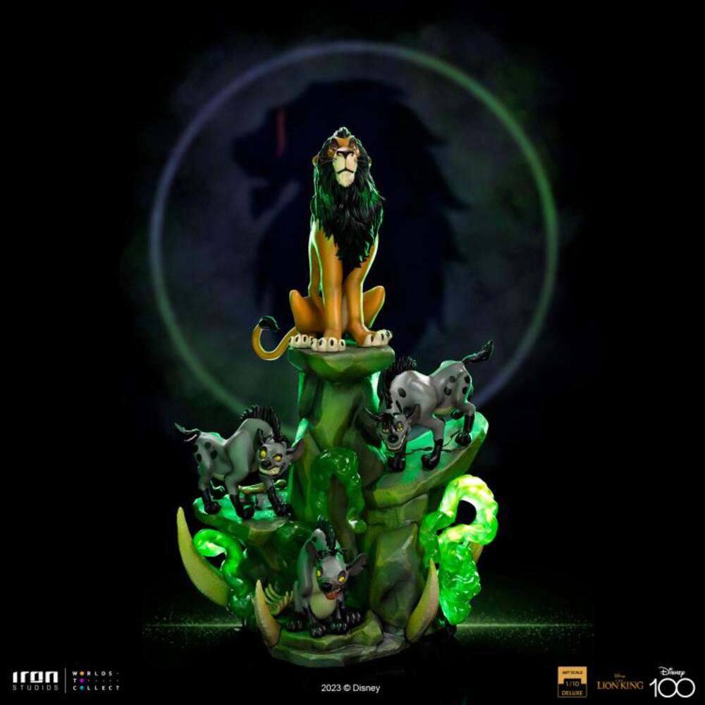 Lion King Scar Deluxe 1/10 Statue iron studios