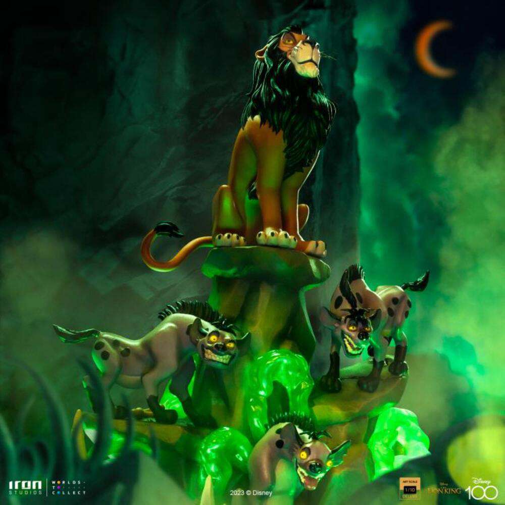 Lion King Scar Deluxe 1/10 Statue iron studios