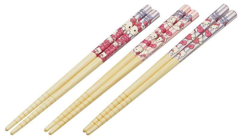 Hello Kitty Bamboo Chopsticks Set (3) studio ghibli