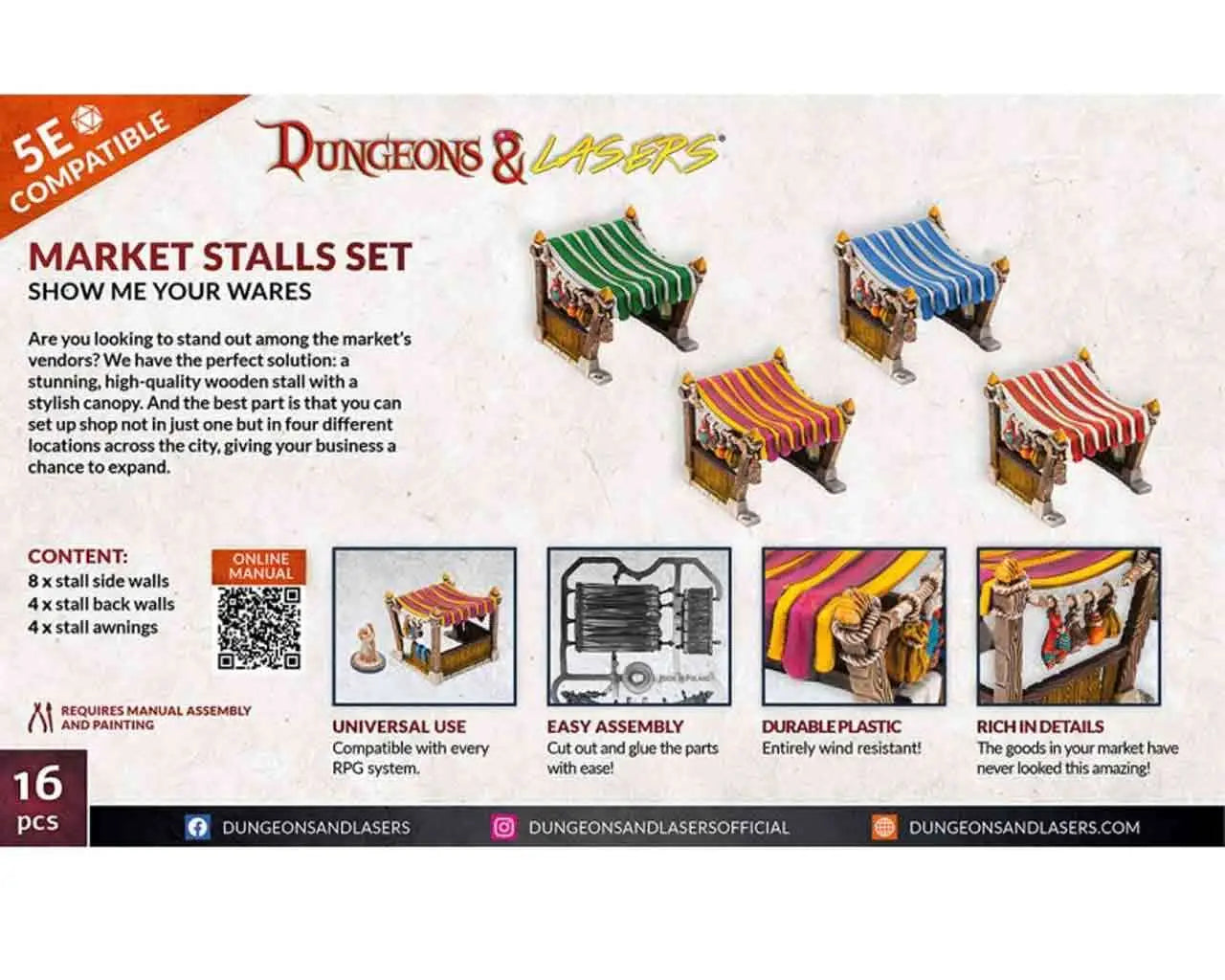 Dungeons & Lasers - Marknadsståndsset