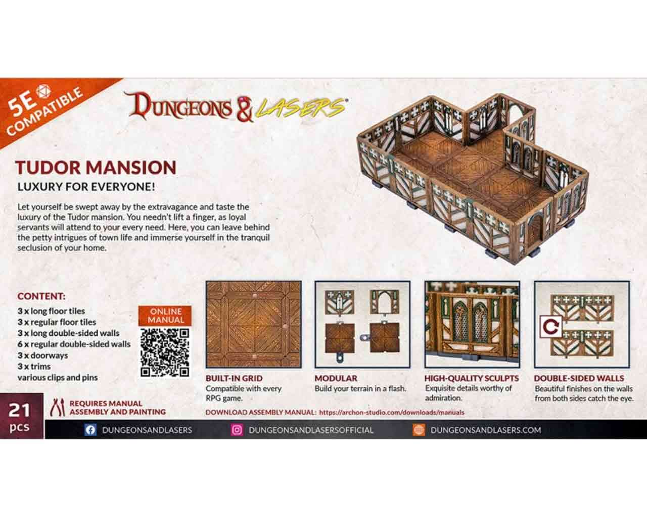 Dungeons & Lasers - Tudor Mansion archon games