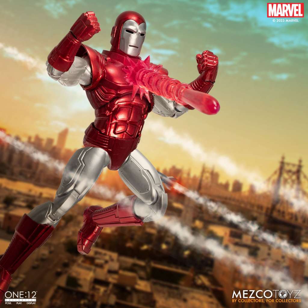 One:12 Collective Iron Man Silver Centurion Edition mezco toys