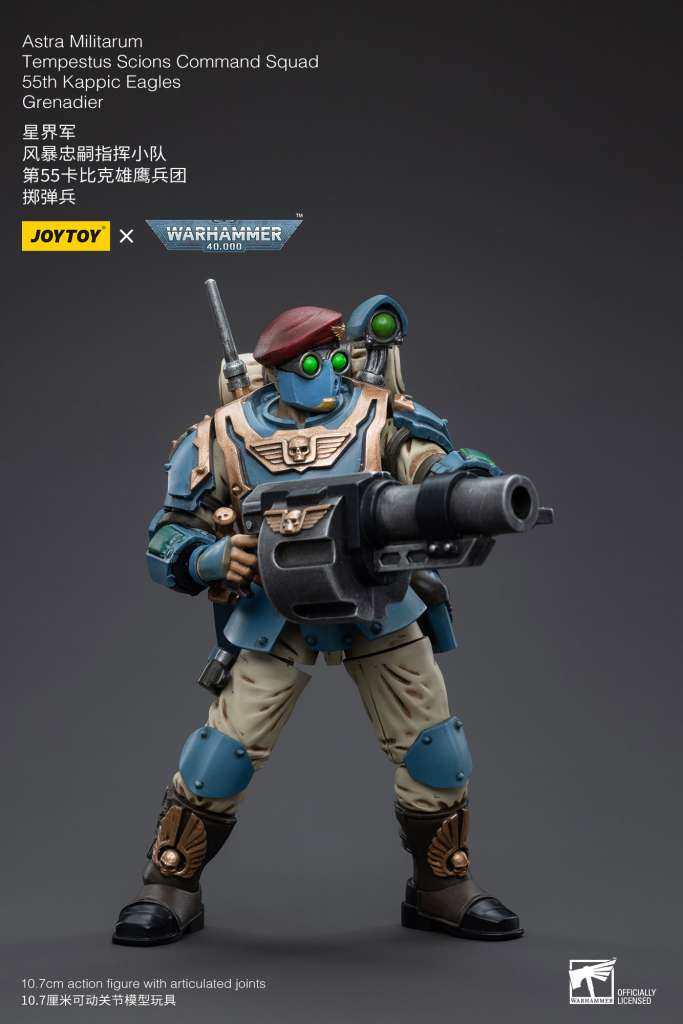 Wh40k Astra Militarum Tempestus Scions Command Squad 55th Kappic Eagles Grenadier joytoy