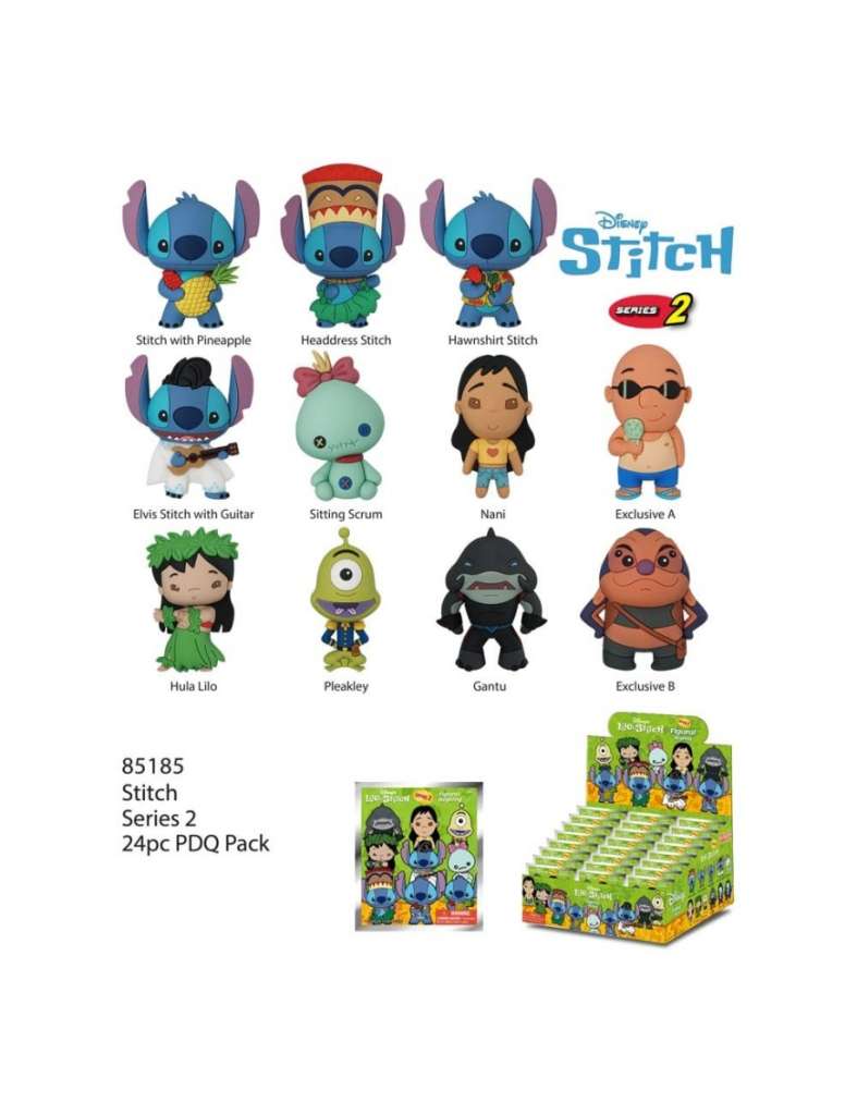Stitch S2 Bag Clip Blind Box Display (24) monogram